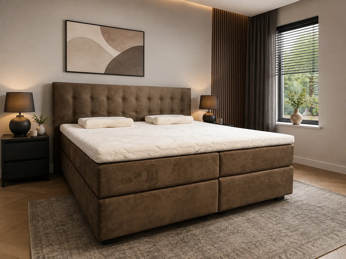 Boxspring uit de showroomcollectie van Berry's Bedden